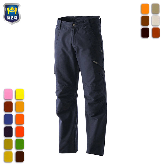 Mens Stretch Casual Tapered Flat Front Cargo Trousers