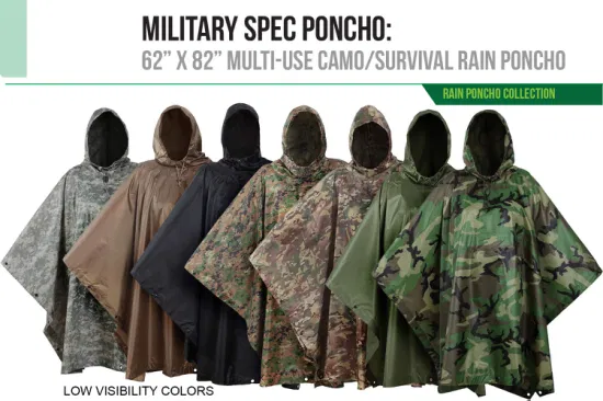 Poncho de lluvia de PU de PVC con capucha, chaqueta impermeable impermeable para hombres, mujeres y adultos