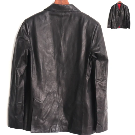 Chaqueta bomber de cuero real Personalizar prendas de chaqueta corta de gamuza sintética
